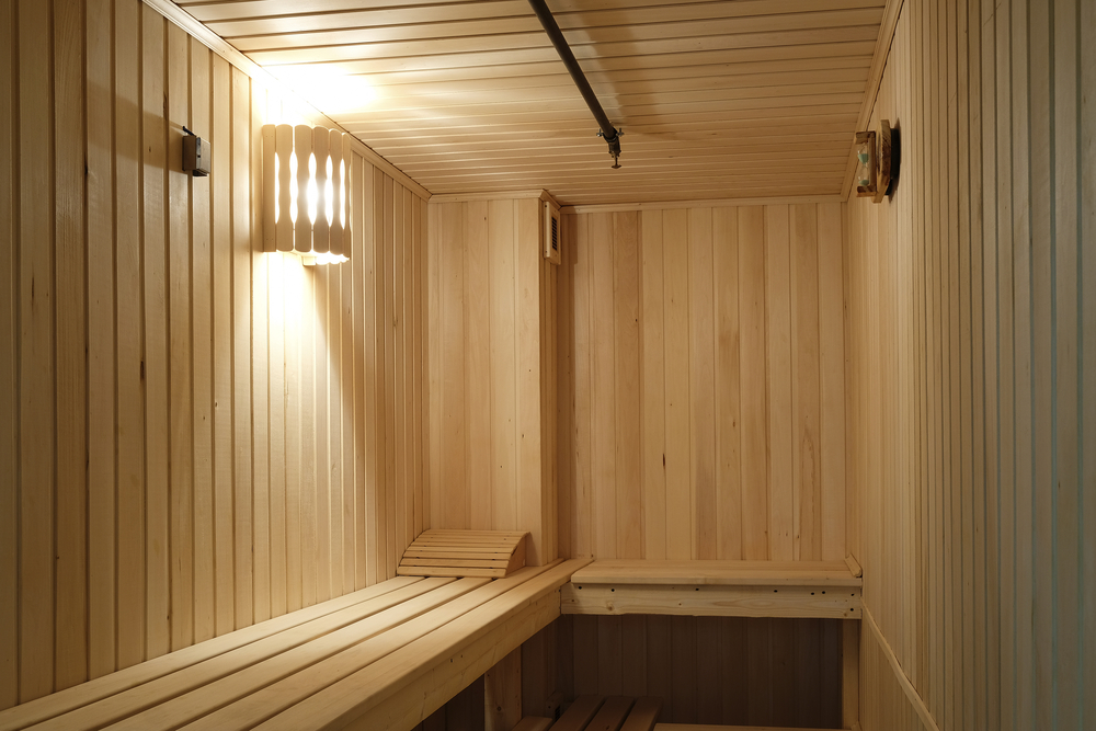 wooden sauna